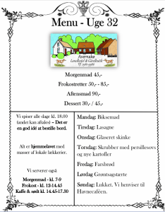 menu - uge 32
